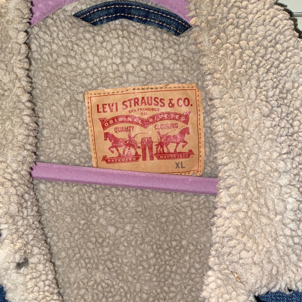 Levi's Blue Denim Jacket with Sherpa Lining